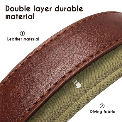 Personalized Leather Custom Dog Collar Soft Padded