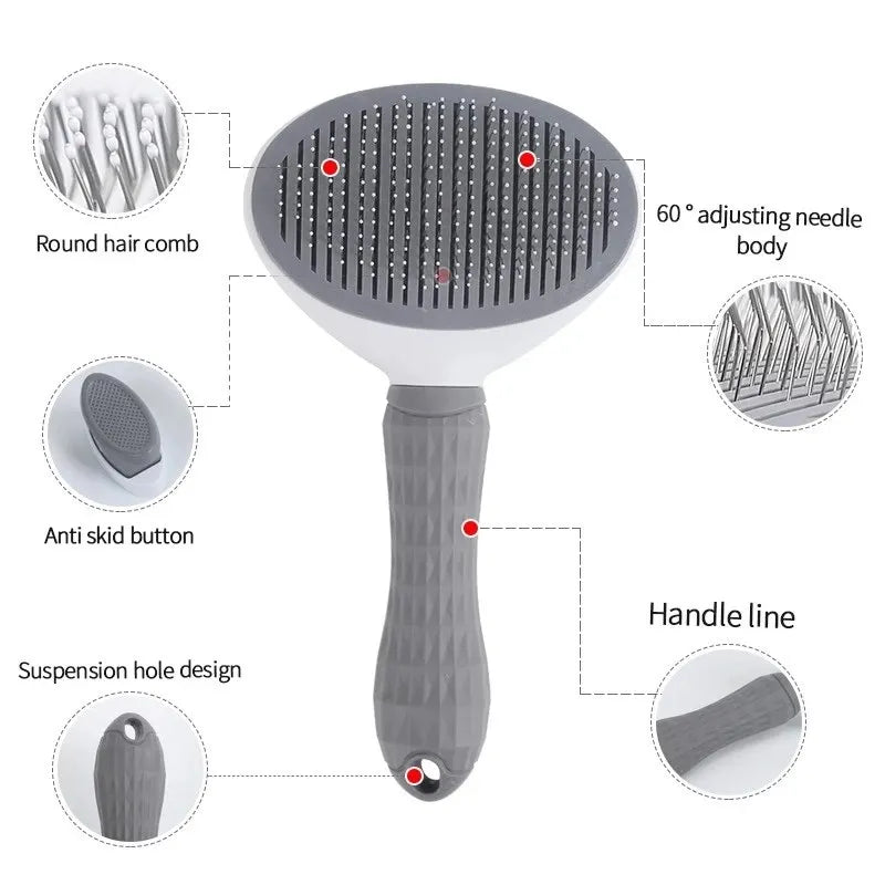 Pet Hair Remover Brush For Dogs & Cats