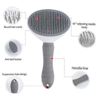 Pet Hair Remover Brush For Dogs & Cats
