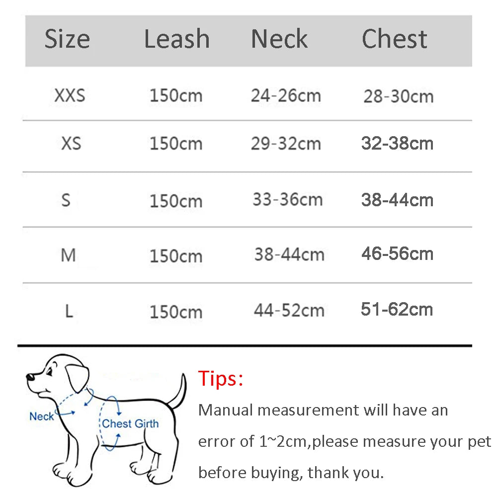 Adjustable Puppy Cat Harness Vest French Bulldog Chihuahua Pug Outdoor Walking Lead Leash
