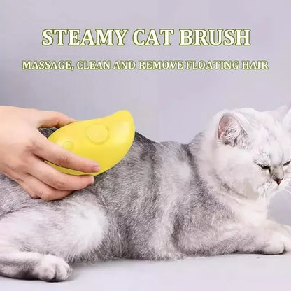 Cats & Dogs Steamy Brush - Pet Grooming tool Shedding 3 in 1 Electric Sprays Massage Combs