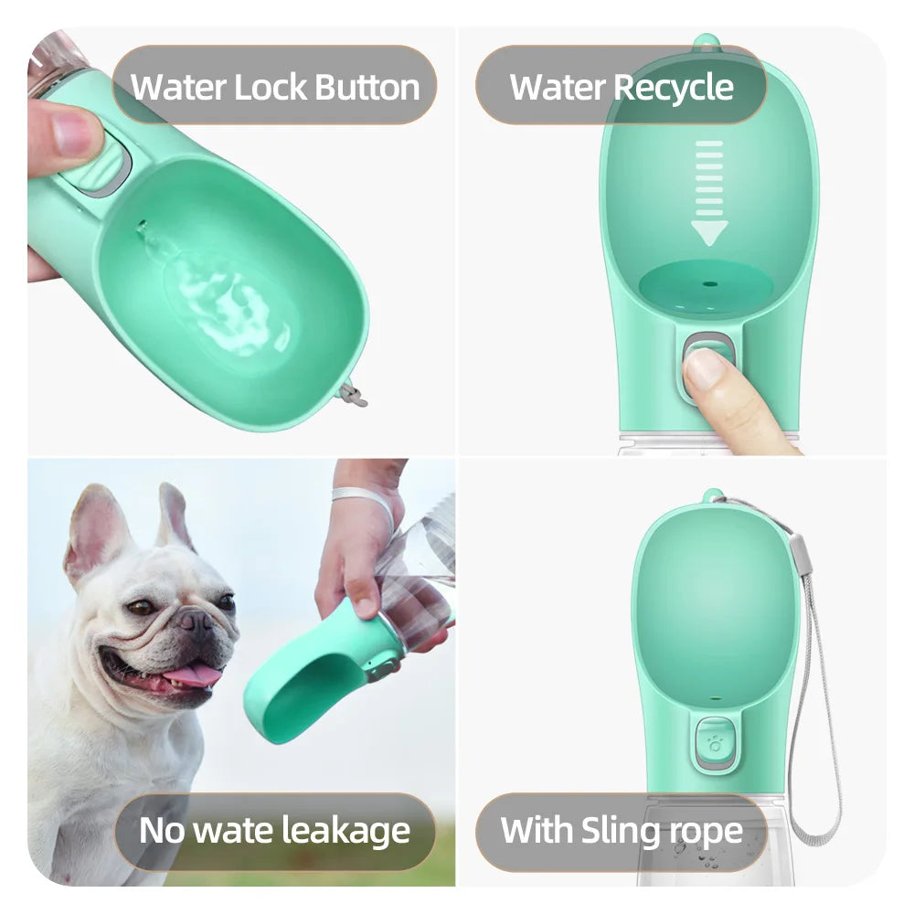 Portable Dog Water Bottle For Small Large Dogs & Cat Outdoor