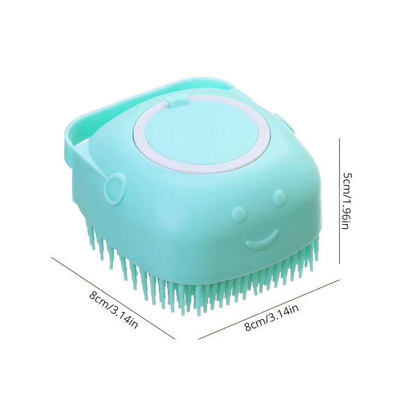 Pet Bathing Brush Soft Silicone Massager - Shower Gel Bathing Brush