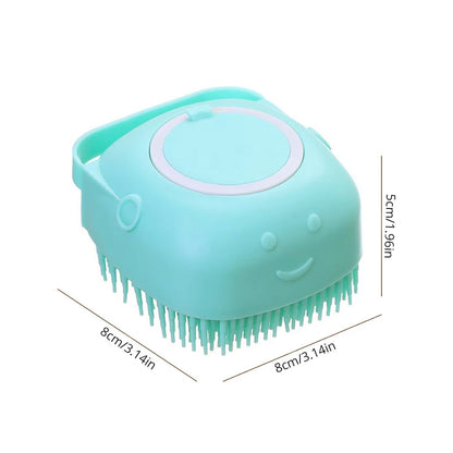 Pet Bathing Brush Soft Silicone Massager - Shower Gel Bathing Brush