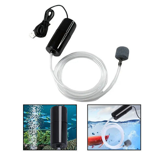 Silent Portable Mini USB Charging Fish Tank Oxygen Pump Fish Farming Aquarium Supplies