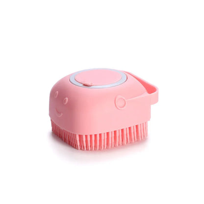 Pet Bathing Brush Soft Silicone Massager - Shower Gel Bathing Brush